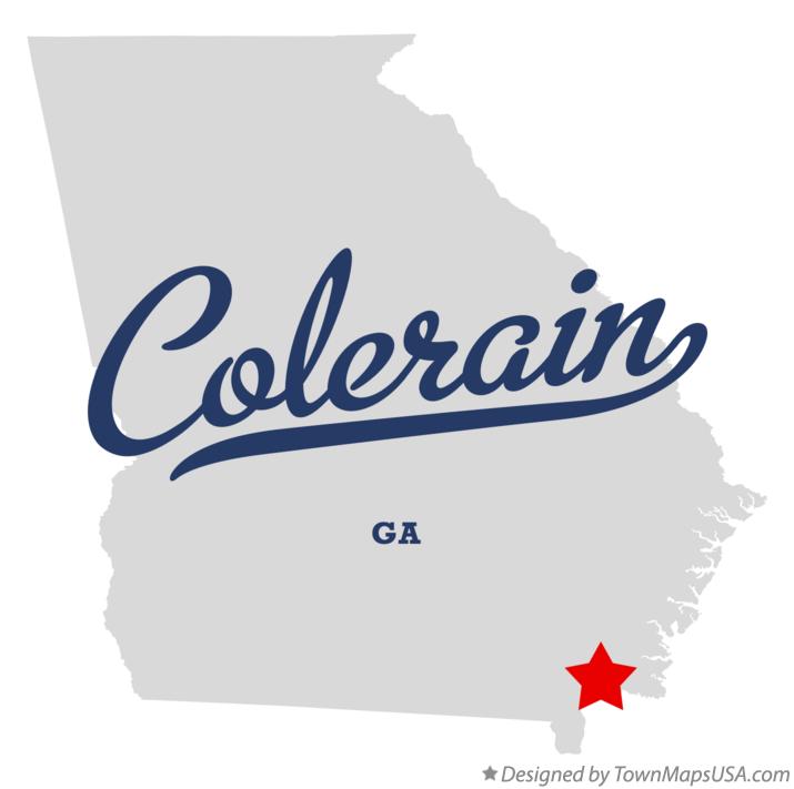Map of Colerain Georgia GA