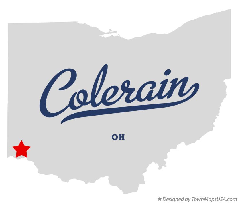 Map of Colerain Ohio OH