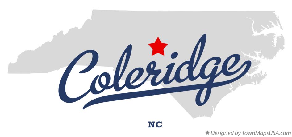 Map of Coleridge North Carolina NC