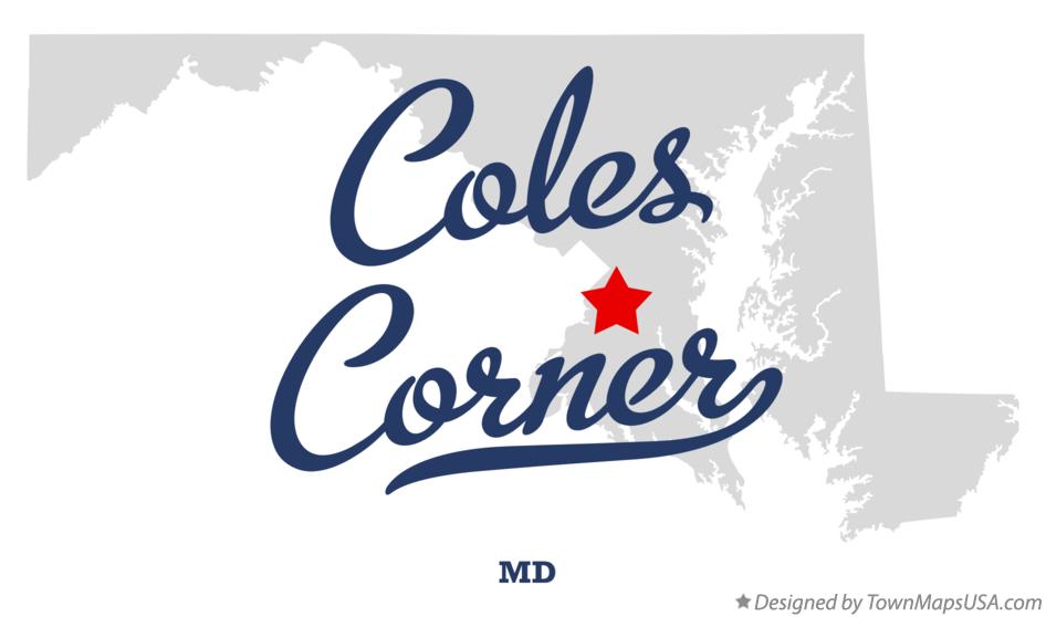 Map of Coles Corner Maryland MD