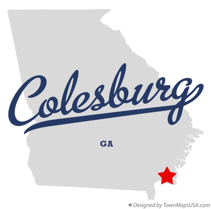 Map of Colesburg Georgia GA