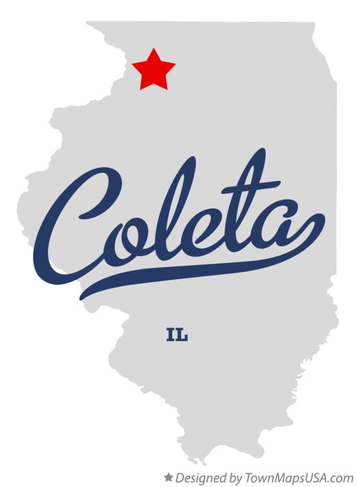Map of Coleta Illinois IL
