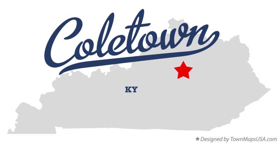 Map of Coletown Kentucky KY
