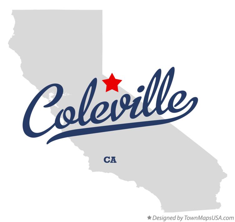 Map of Coleville California CA