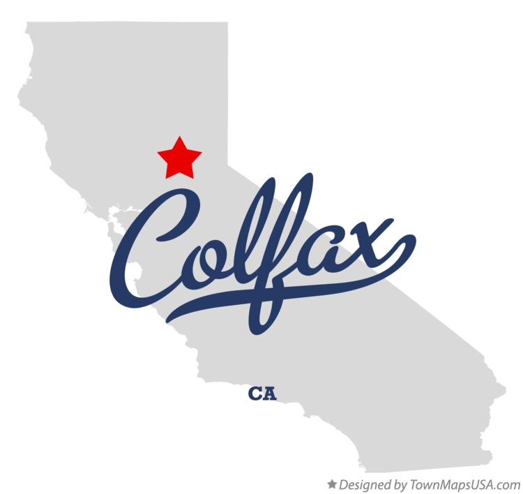 Map of Colfax California CA