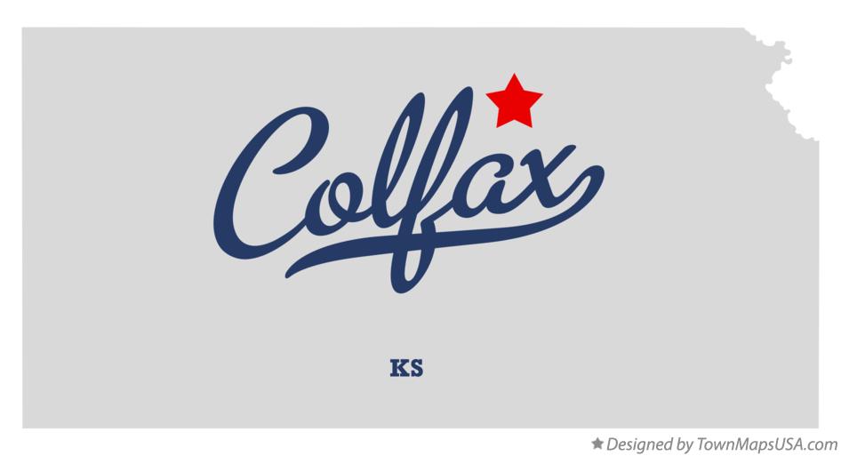 Map of Colfax Kansas KS