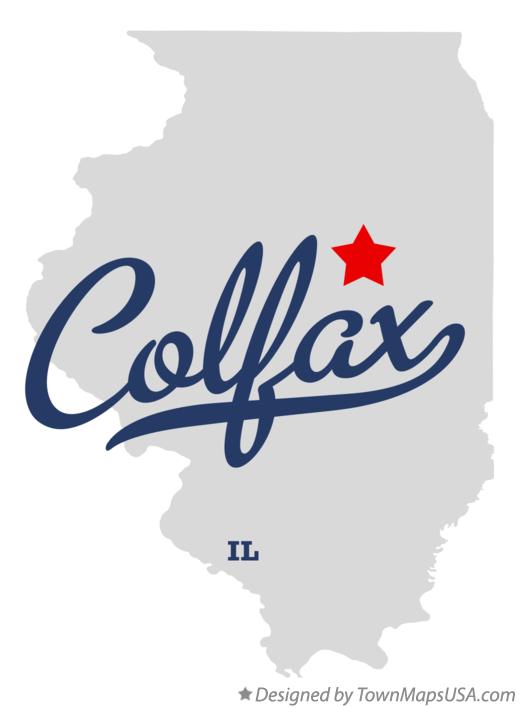 Map of Colfax Illinois IL