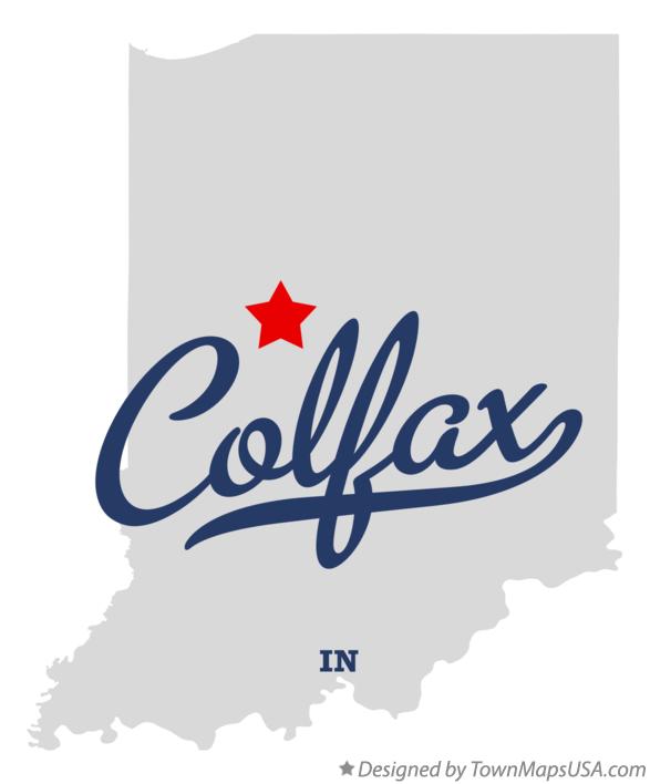 Map of Colfax Indiana IN