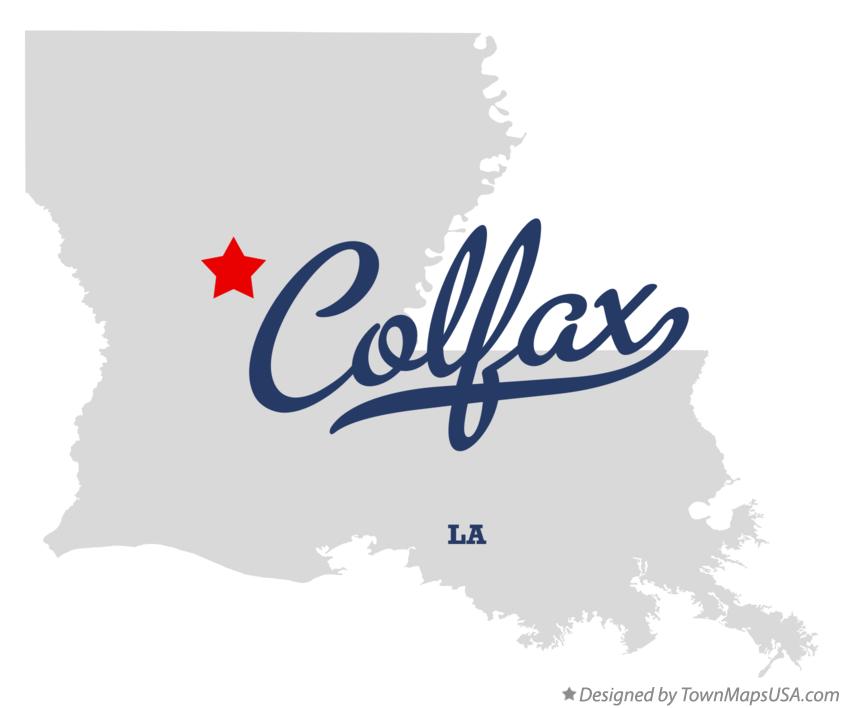Map of Colfax Louisiana LA