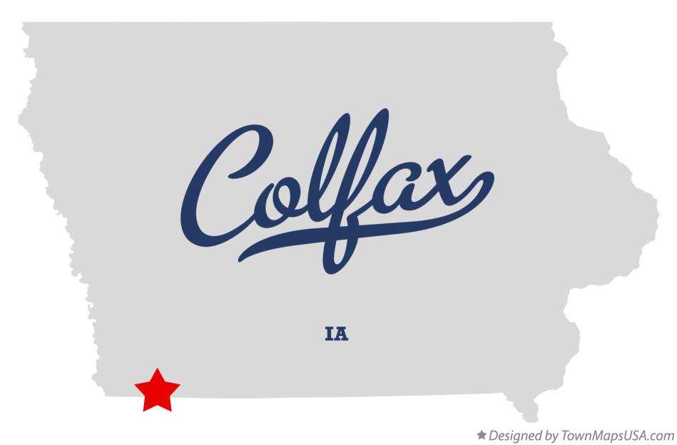 Map of Colfax Iowa IA
