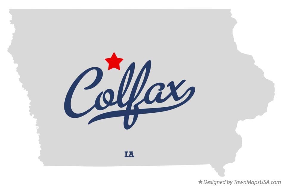Map of Colfax Iowa IA