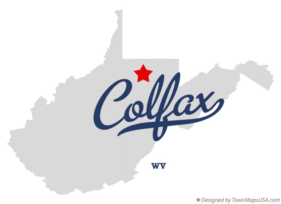Map of Colfax West Virginia WV