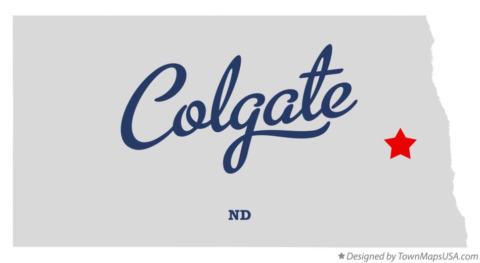 Map of Colgate North Dakota ND