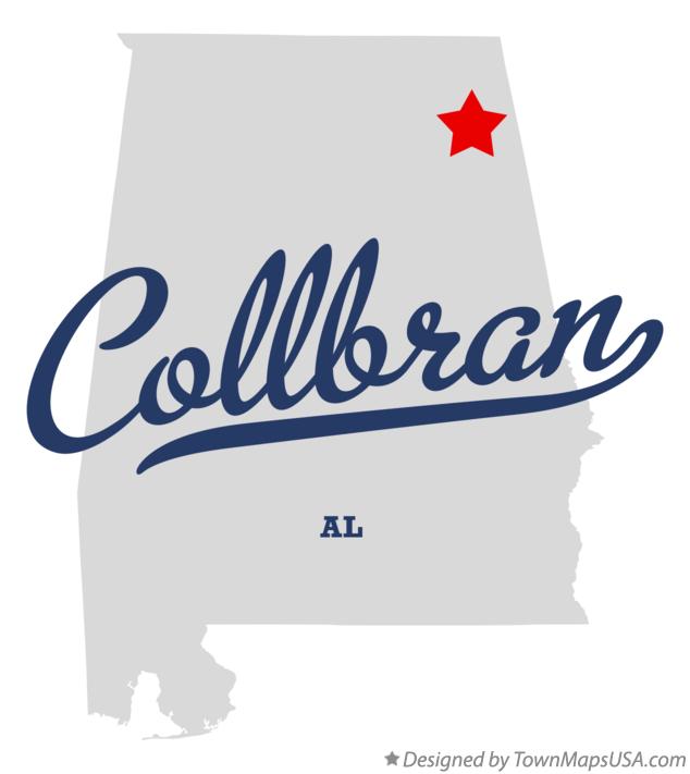 Map of Collbran Alabama AL