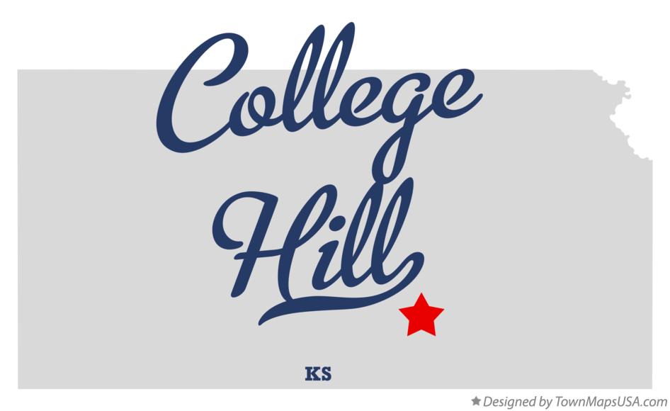 Map of College Hill Kansas KS