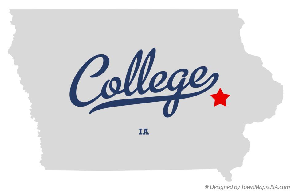 Map of College Iowa IA