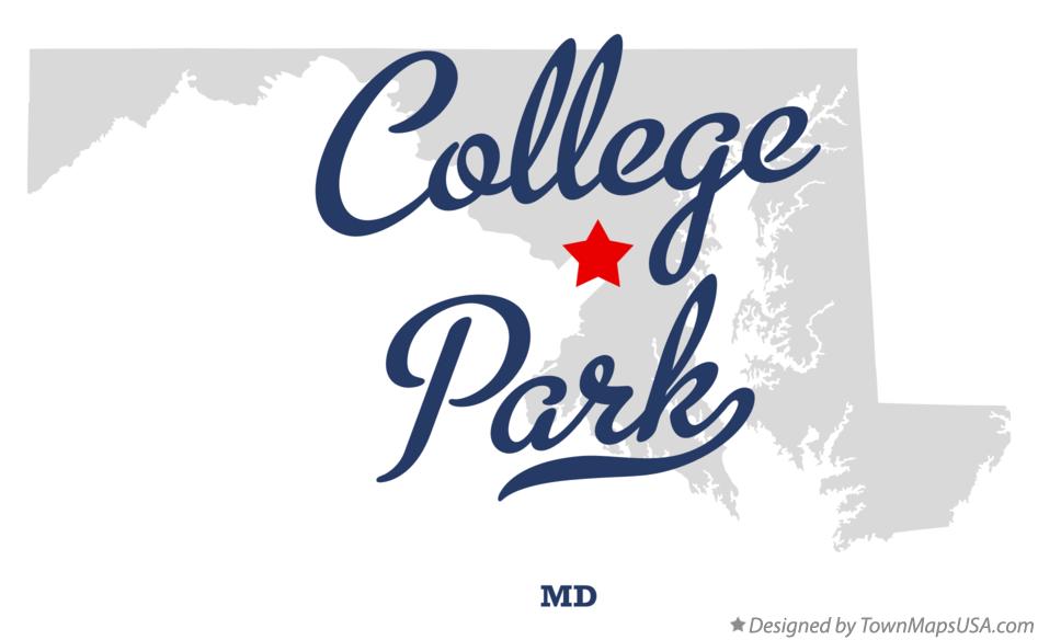 Map of College Park Maryland MD
