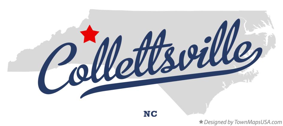 Map of Collettsville North Carolina NC