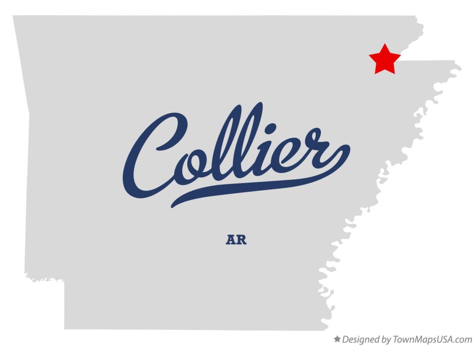Map of Collier Arkansas AR