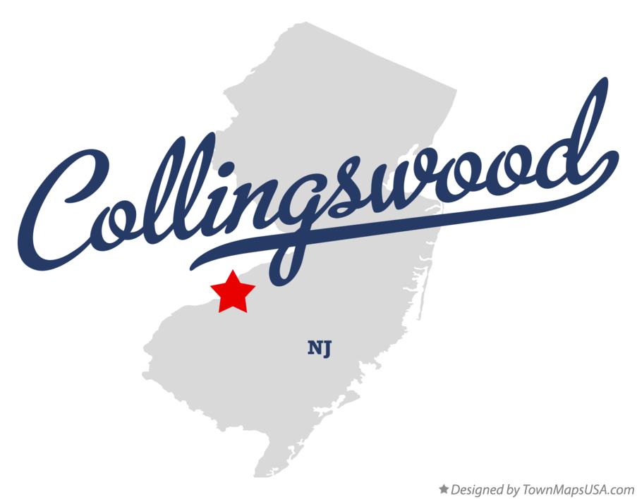 Map of Collingswood New Jersey NJ