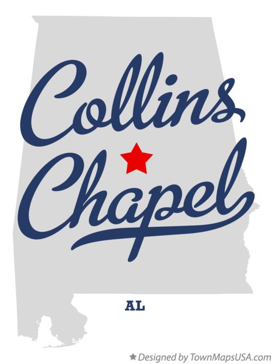 Map of Collins Chapel Alabama AL