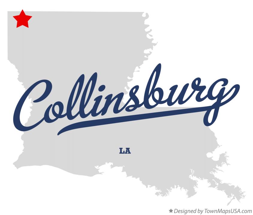 Map of Collinsburg Louisiana LA