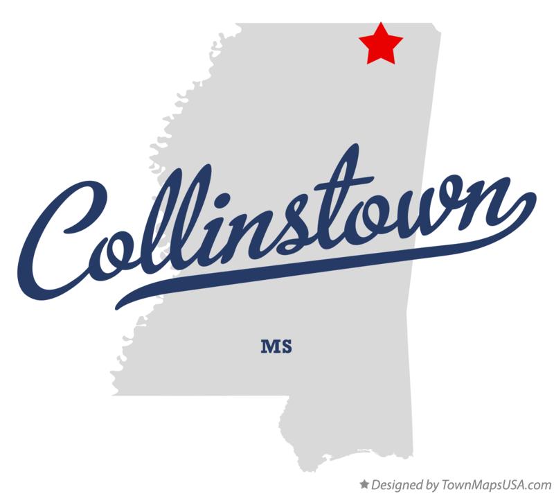 Map of Collinstown Mississippi MS