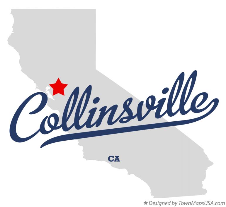Map of Collinsville California CA