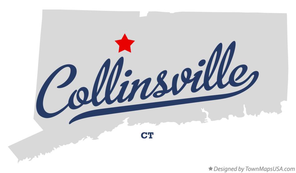 Map of Collinsville Connecticut CT