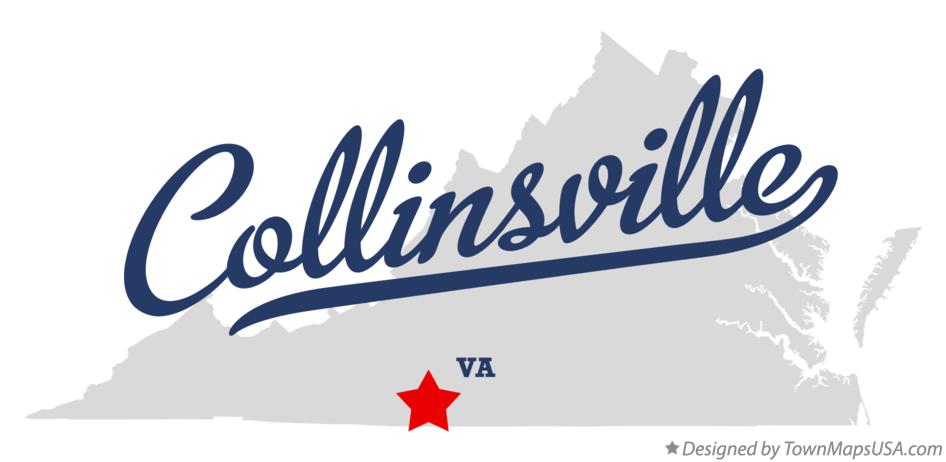 Map of Collinsville Virginia VA