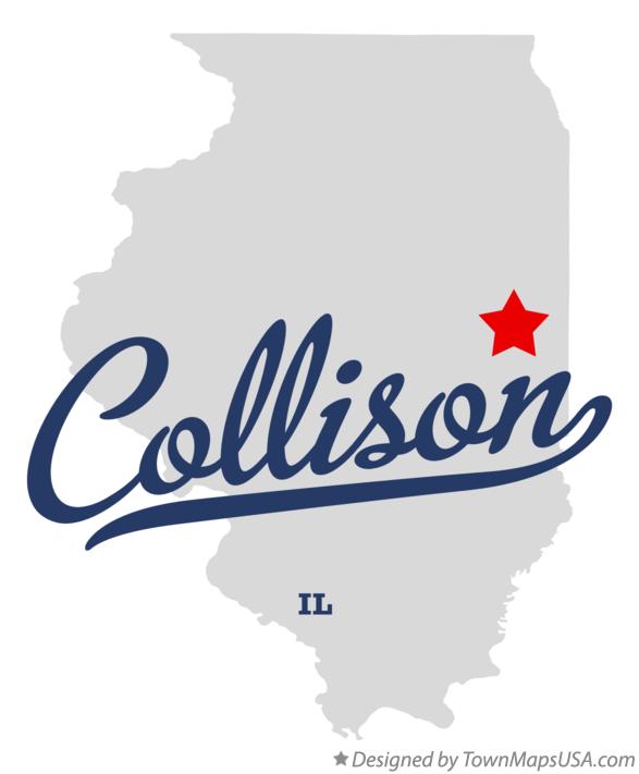 Map of Collison Illinois IL