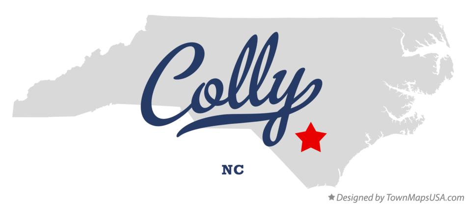Map of Colly North Carolina NC