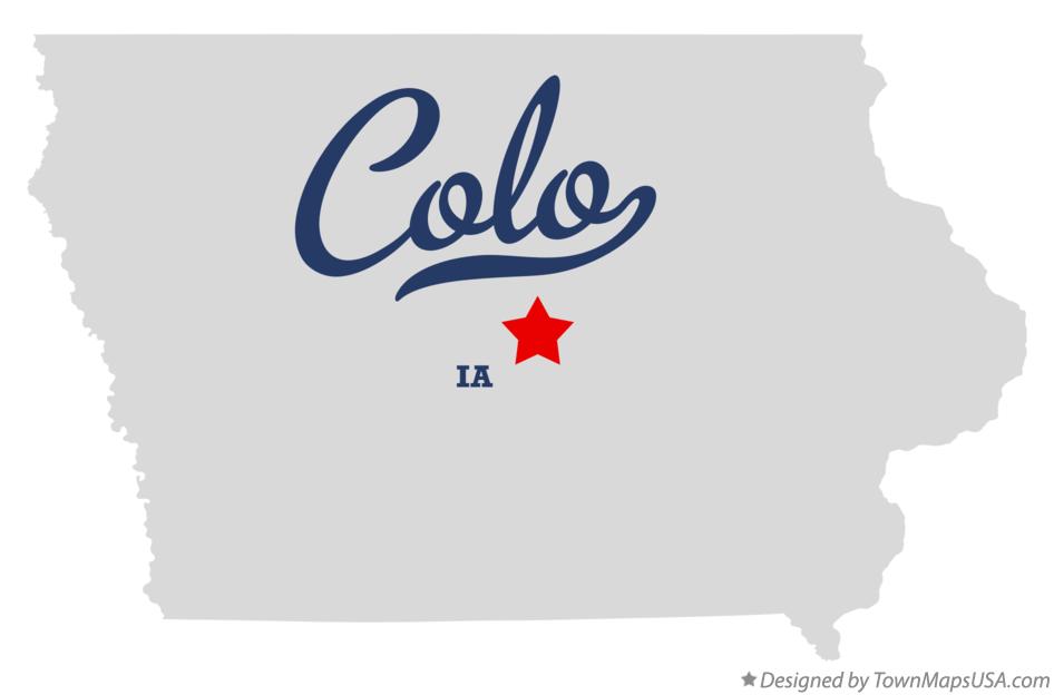 Map of Colo Iowa IA
