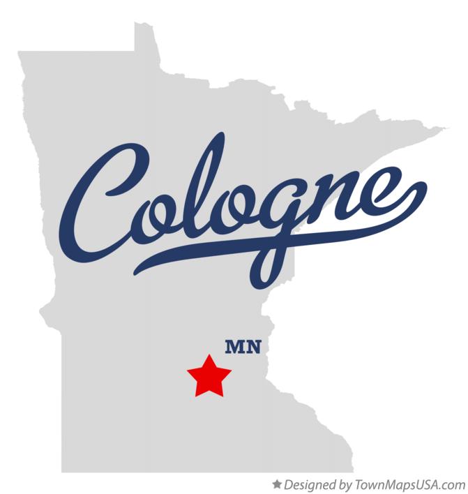 Map of Cologne Minnesota MN