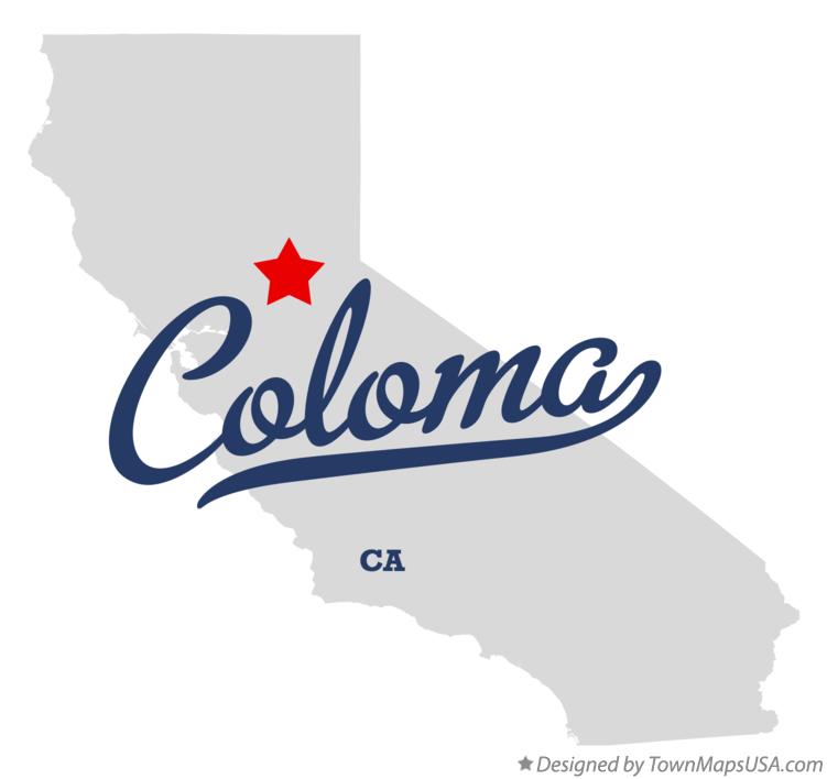 Map of Coloma California CA