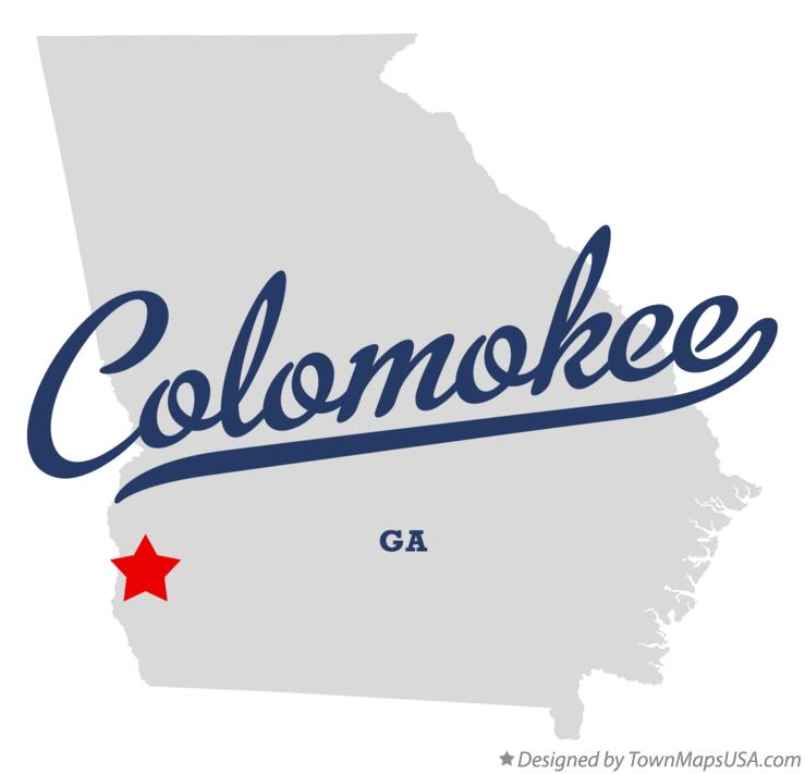 Map of Colomokee Georgia GA