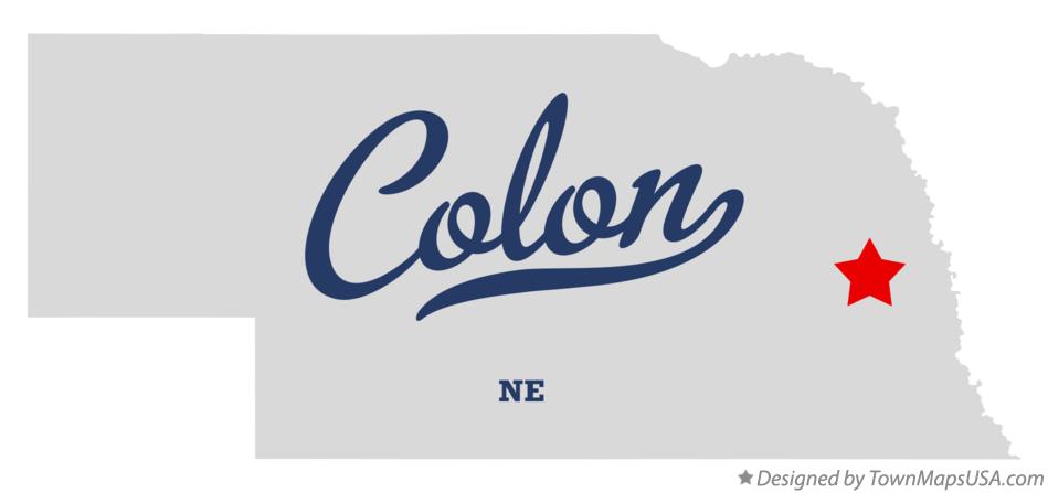 Map of Colon Nebraska NE