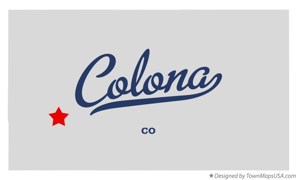 Map of Colona Colorado CO