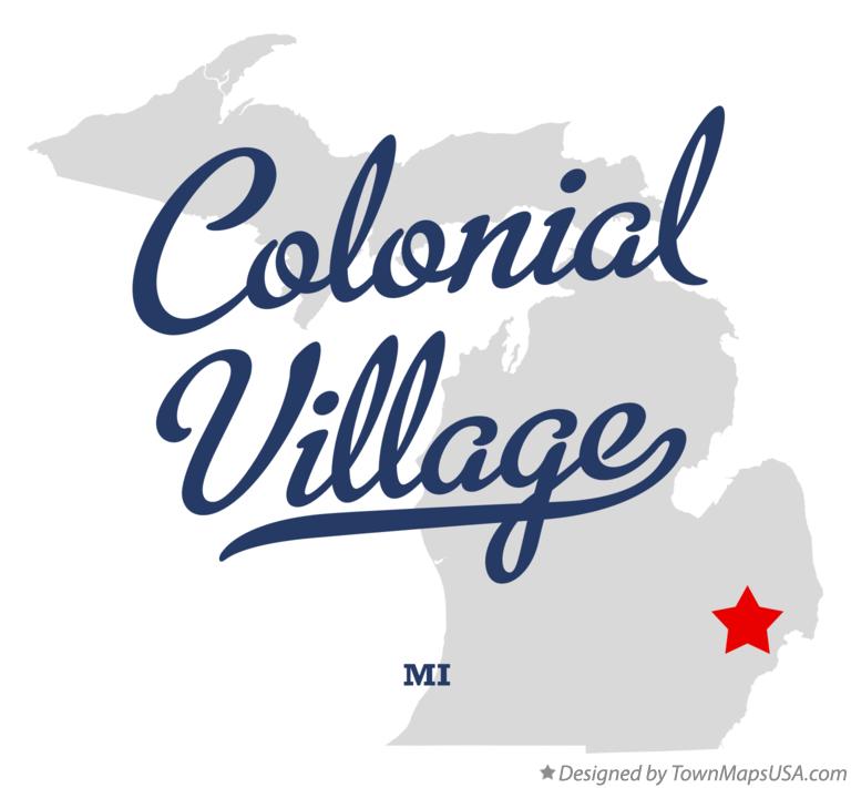 Map of Colonial Village Michigan MI