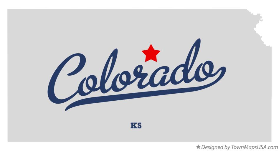 Map of Colorado Kansas KS