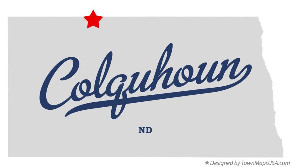 Map of Colquhoun North Dakota ND