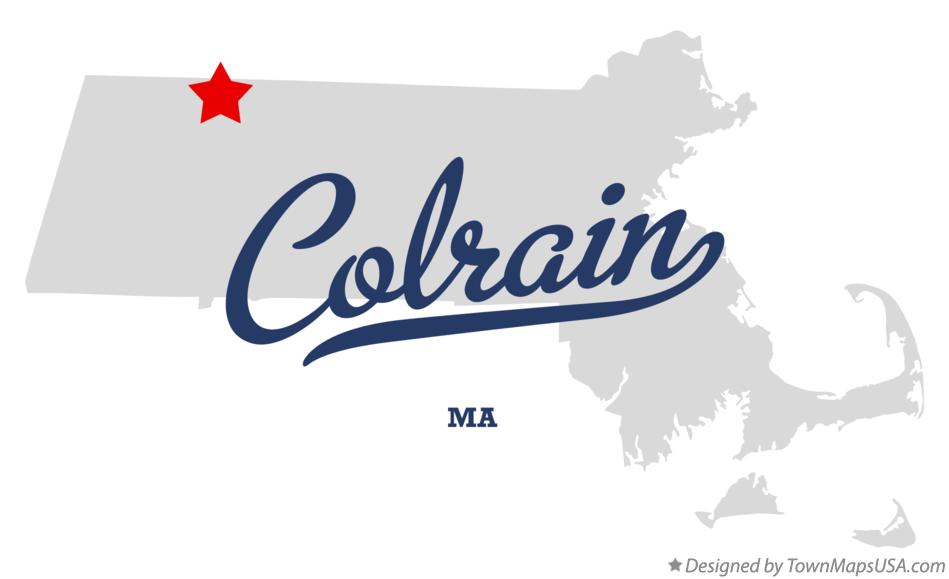 Map of Colrain Massachusetts MA