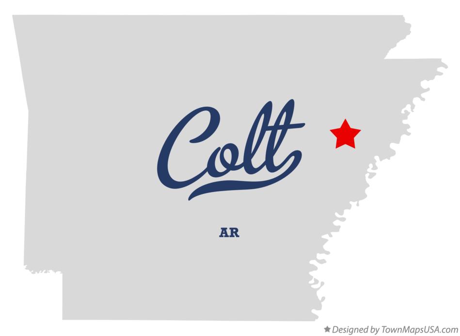 Map of Colt Arkansas AR