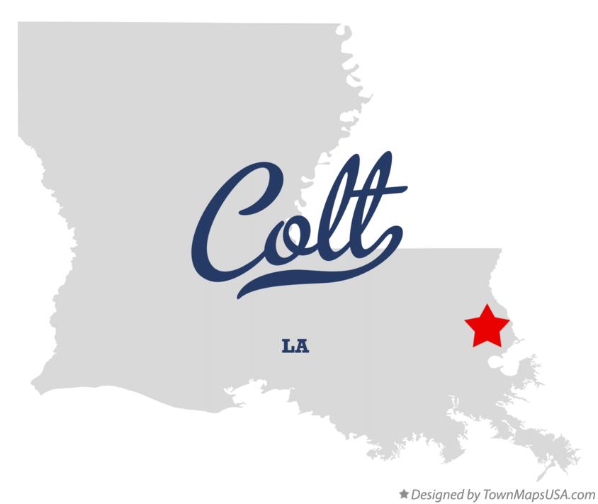 Map of Colt Louisiana LA