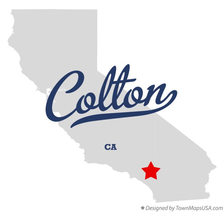 Map of Colton California CA
