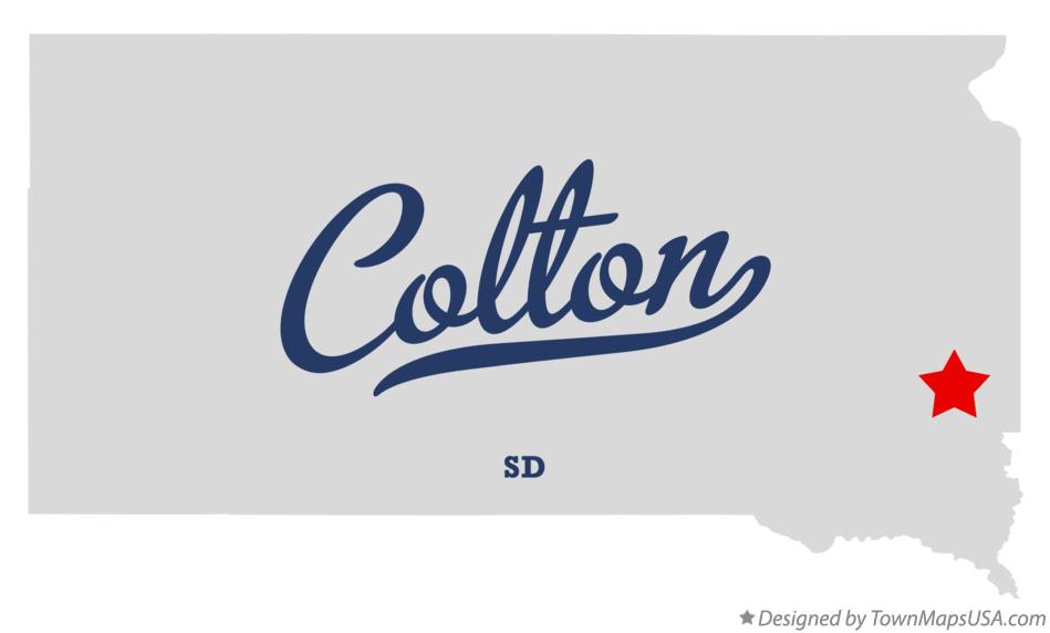 Map of Colton South Dakota SD