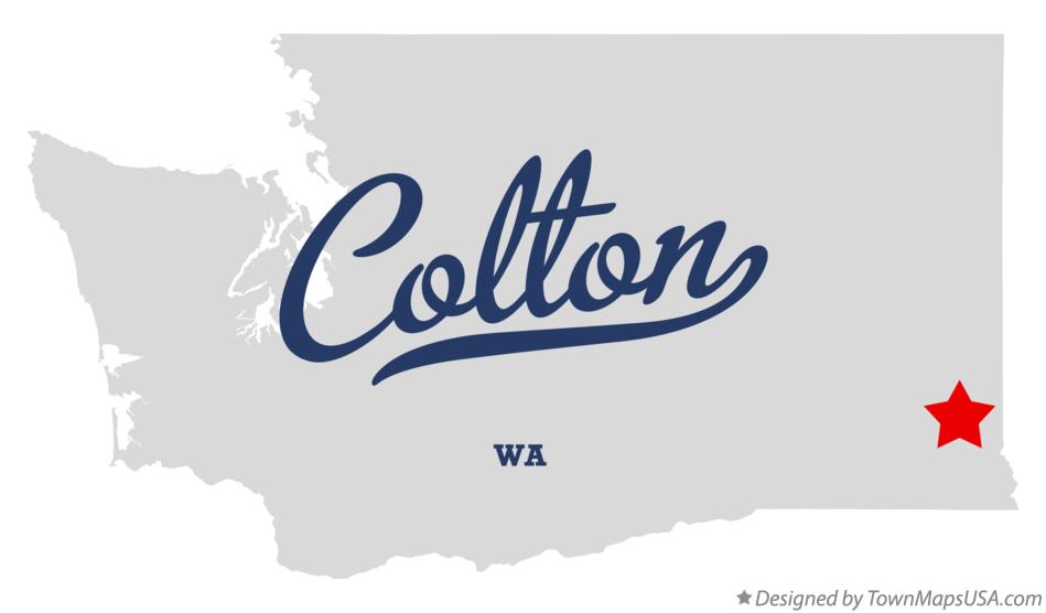 Map of Colton Washington WA