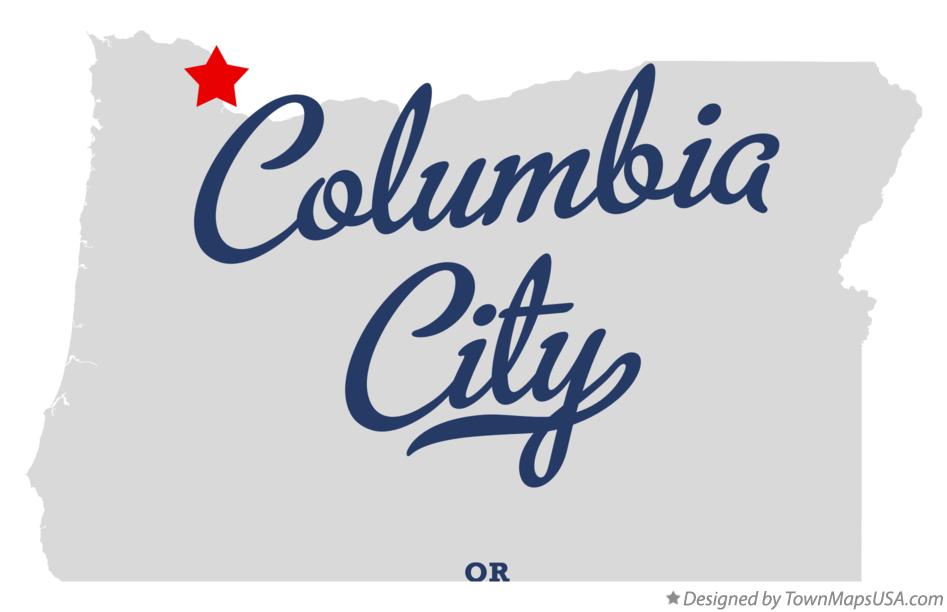 Map of Columbia City Oregon OR
