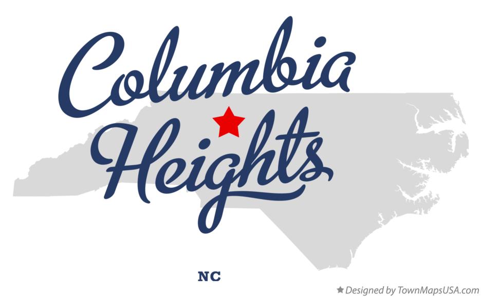 Map of Columbia Heights North Carolina NC