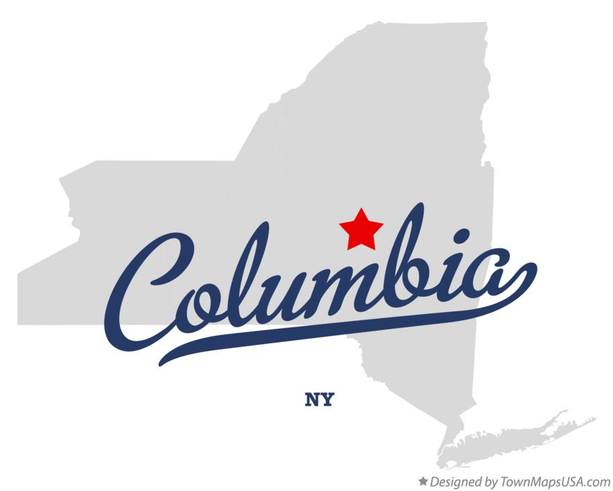 Map of Columbia New York NY